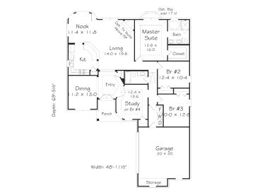 Floor Plan, 061H-0154