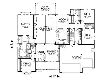 1st Floor Plan, 034H-0029
