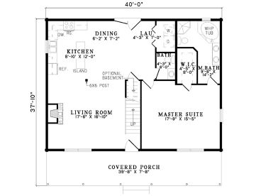 1st Floor Plan, 025L-0050