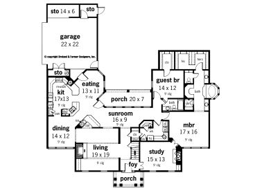 1st Floor Plan, 021H-0187