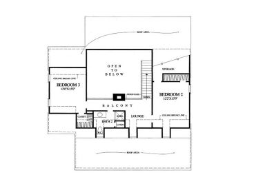 2nd Floor Plan, 063H-0123