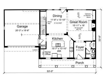 1st Floor Plan, 046H-0133