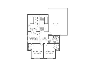 2nd Floor Plan, 067H-0007