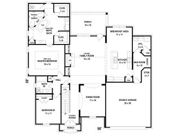 1st Floor Plan, 006H-0194