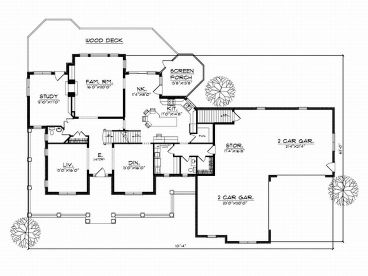 1st Floor Plan, 020H-0089