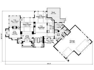 1st Floor Plan, 023H-0142