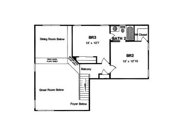 2nd Floor Plan, 014H-0021