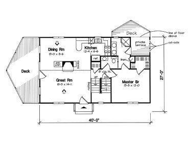 1st Floor Plan, 047H-0022