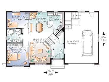 1st Floor Plan, 027H-0324