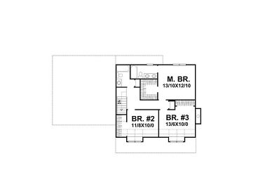 2nd Floor Plan, 016H-0048