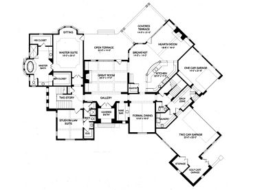 1st Floor Plan, 029H-0103