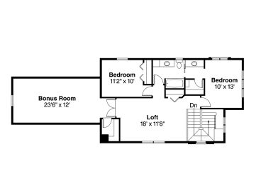 2nd Floor Plan, 051H-0220