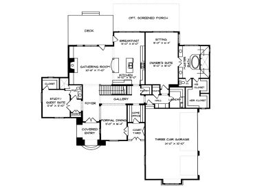 1st Floor Plan, 029H-0076