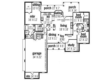 1st Floor Plan, 021H-0116