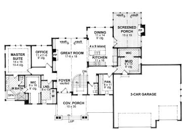 Floor Plan, 023H-0175