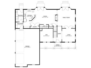 1st Floor Plan, 065H-0001
