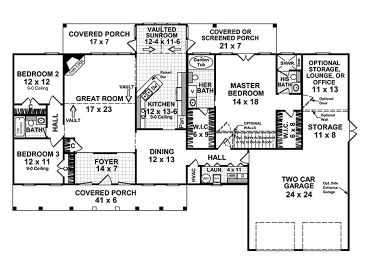 1st Floor Plan, 001H-0091