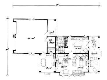 Floor Plan, 066H-0023