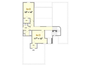 2nd Floor Plan, 061H-0067