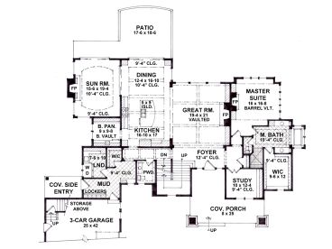 1st Floor Plan, 023H-0173