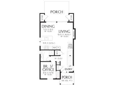 1st Floor Plan, 034H-0490