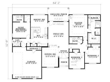 Floor Plan, 025H-0106