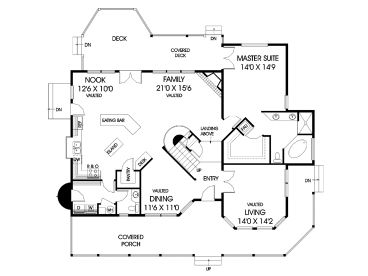 1st Floor Plan, 013H-0005