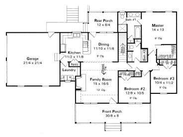 Floor Plan, 030H-0013