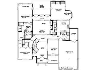 1st Floor Plan, 006H-0130