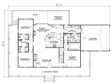 1st Floor Plan, 025H-0028