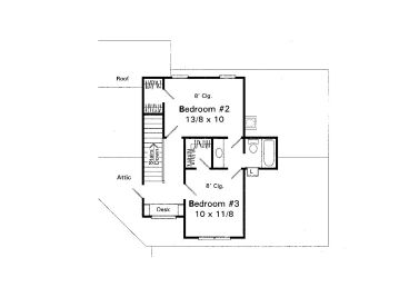 2nd Floor Plan, 030H-0027