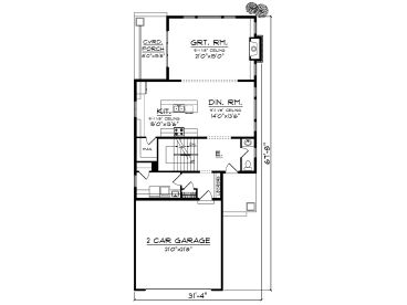 1st Floor Plan, 020H-0381