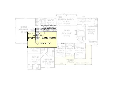 2nd Floor Plan, 059H-0089