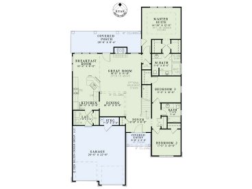 1st Floor Plan, 025H-0260