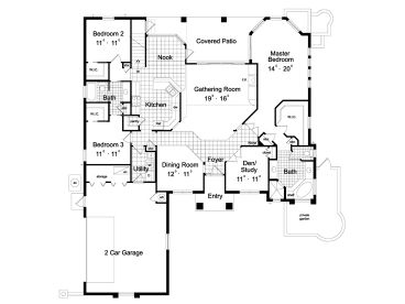 1st Floor Plan, 043H-0101