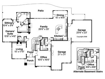 1st Floor Plan, 051H-0082