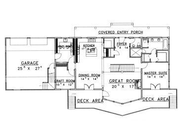 1st Floor Plan, 012H-0051