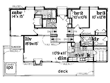 Floor Plan, 032H-0020