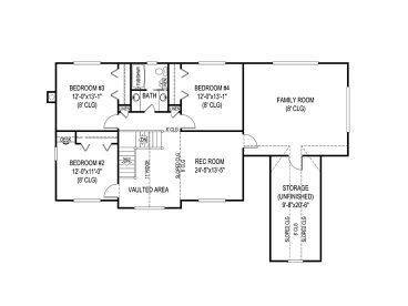 2nd Floor Plan, 044H-0044
