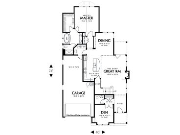 1st Floor Plan, 034H-0043
