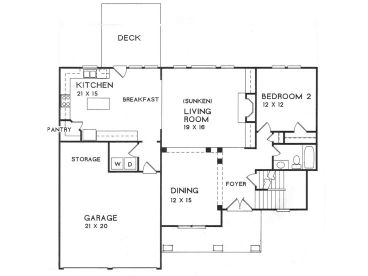 1st Floor Plan, 045H-0061