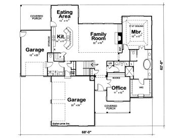 1st Floor Plan, 031H-0224