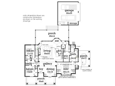 1st Floor Plan, 021H-0273