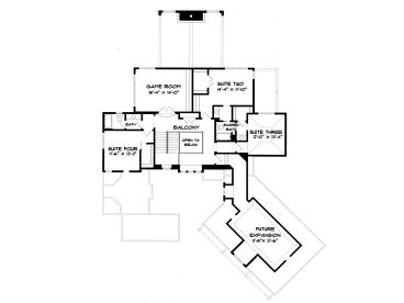 2nd Floor Plan, 029H-0045