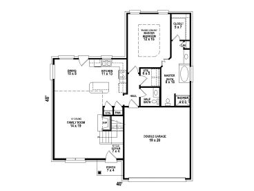 1st Floor Plan, 006H-0153