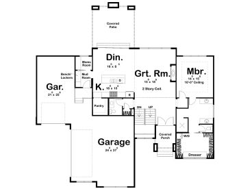 1st Floor Plan, 050H-0187