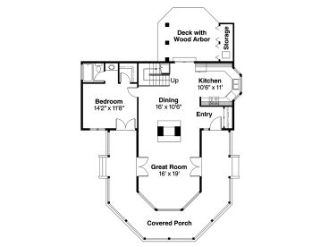 1st Floor Plan, 051H-0010