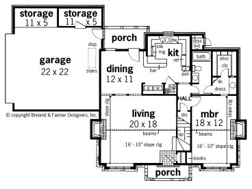 1st Floor Plan, 021H-0066