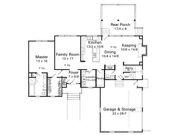 1st Floor Plan, 030H-0069