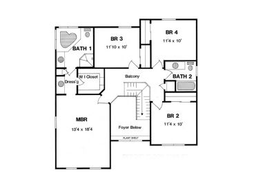 2nd Floor Plan, 014H-0063